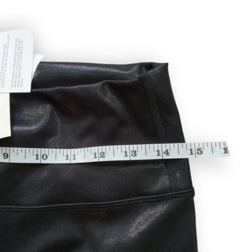 Fabletics Define PowerHold High-Waisted 7/8 Legging Shiny Black size large - Picture 9 of 9